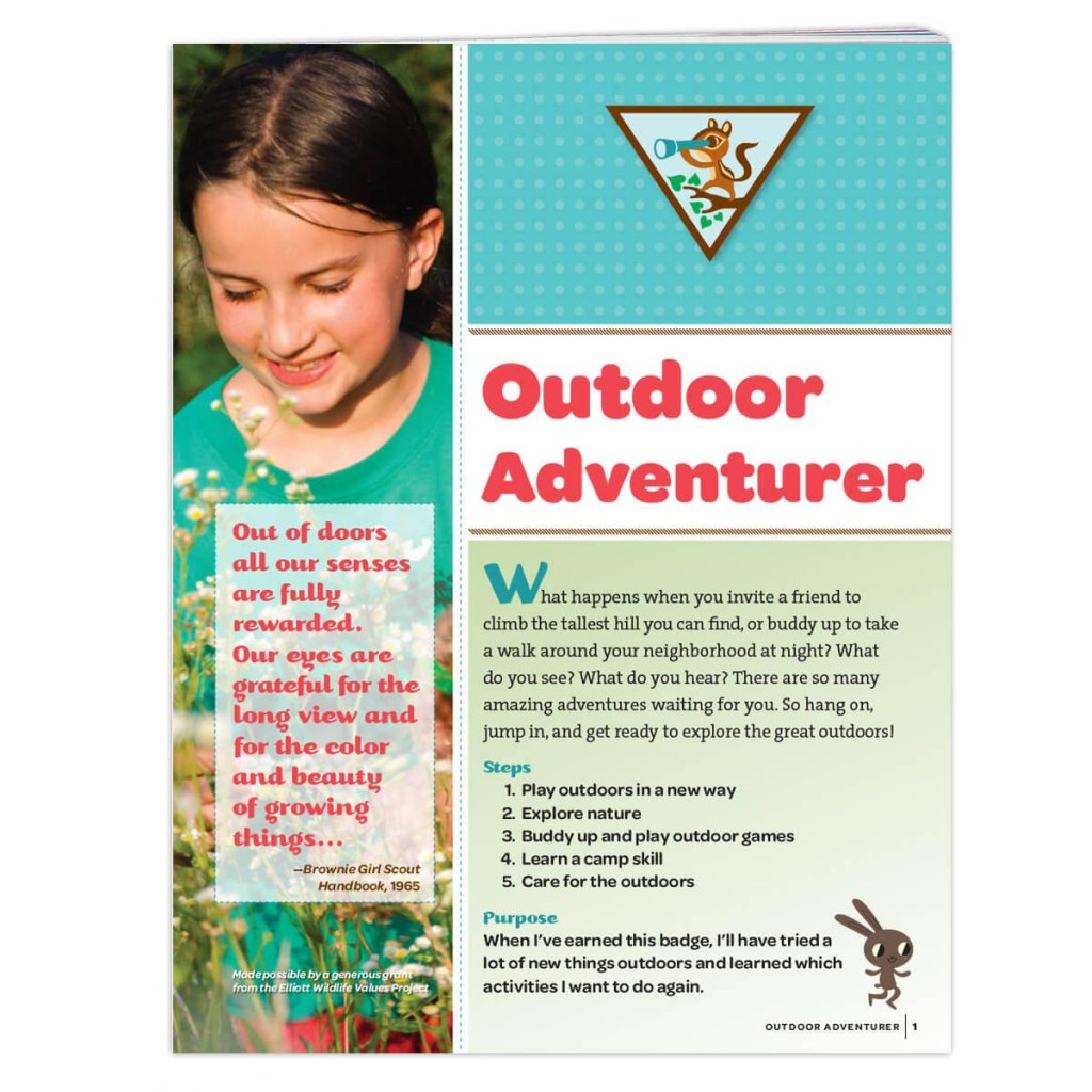 Picture of: Brownie Outdoor Adventurer Badge Requirements